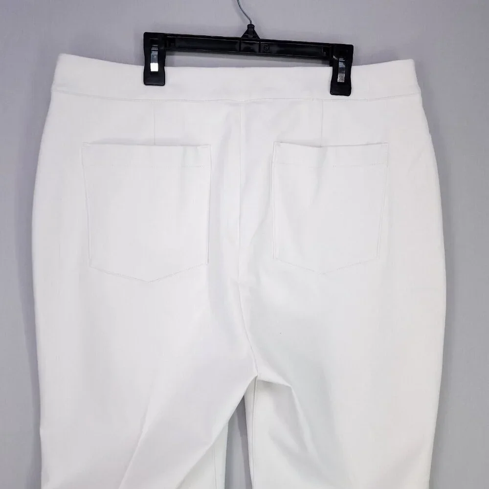 Spanx Ankle Pants Straight Leg Silver Lining Size Tall XL Shaping Elastic Waist - Picture 12 of 15